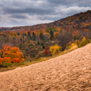 A view of fall colors in Northern Michigan.